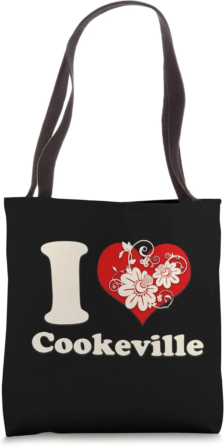 I Heart Cookeville Tennessee Floral Tote Bag