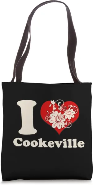 I Heart Cookeville Tennessee Floral Tote Bag