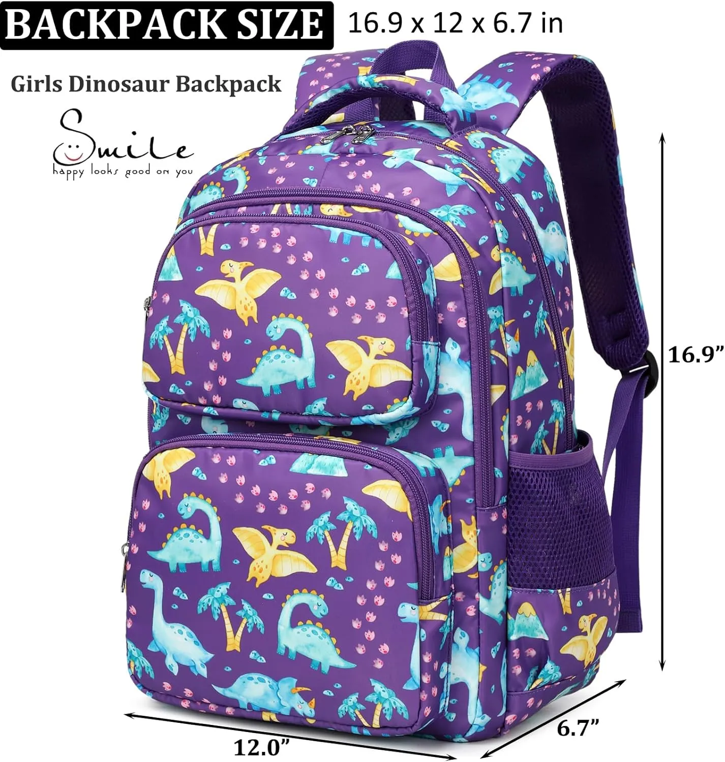 JIANYA Kids Backpacks for School Girls Kindergarten Emelentary Girls School Backpack with Lunch Box