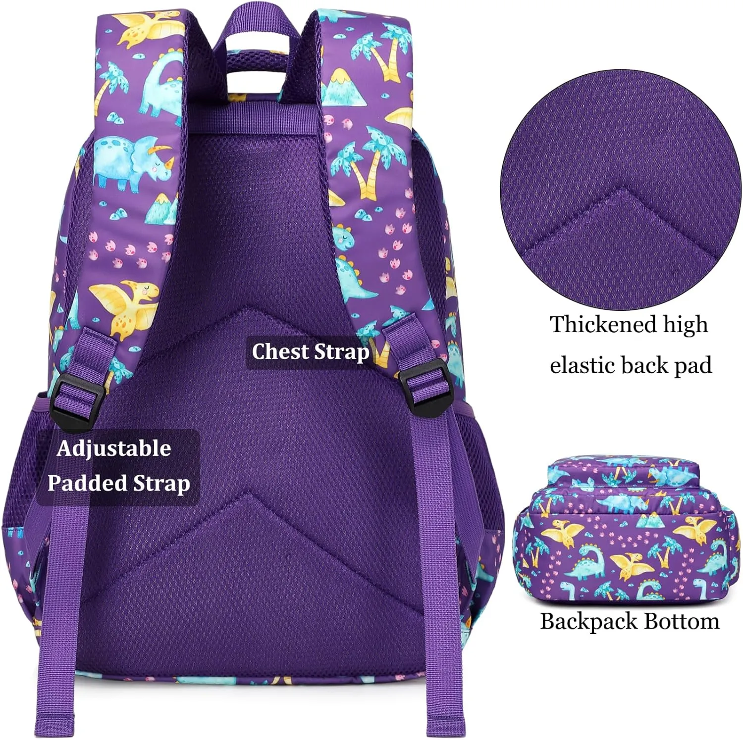 JIANYA Kids Backpacks for School Girls Kindergarten Emelentary Girls School Backpack with Lunch Box