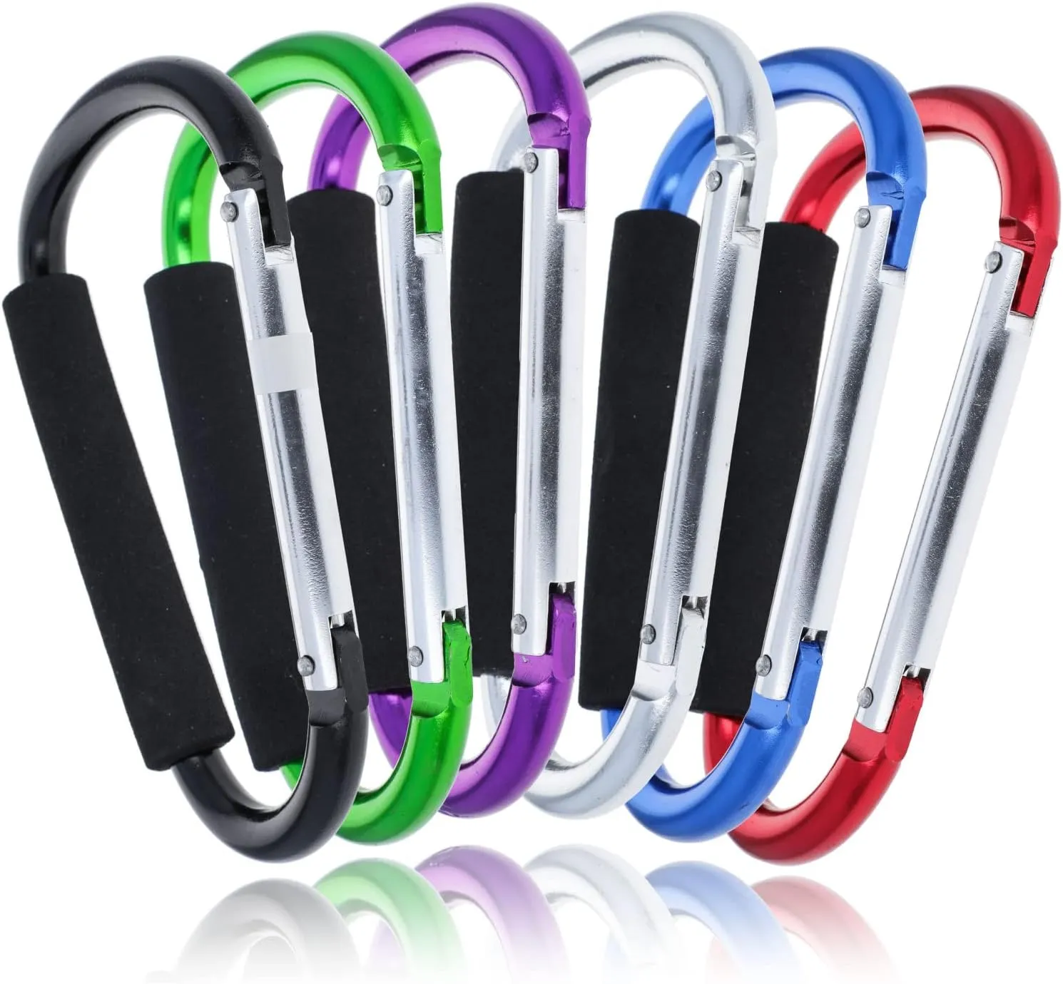 Jumbo 6.5" XL Carabiner Key Chain with Hand Grip (Many Colors)