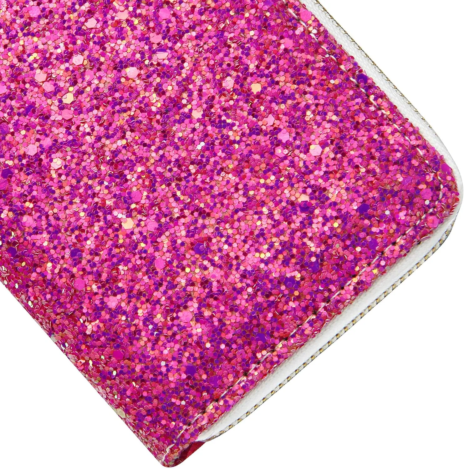 KUKOO Glitter Wallet for Women Shiny Long Phone Clutch Purse Ladies Card Holder