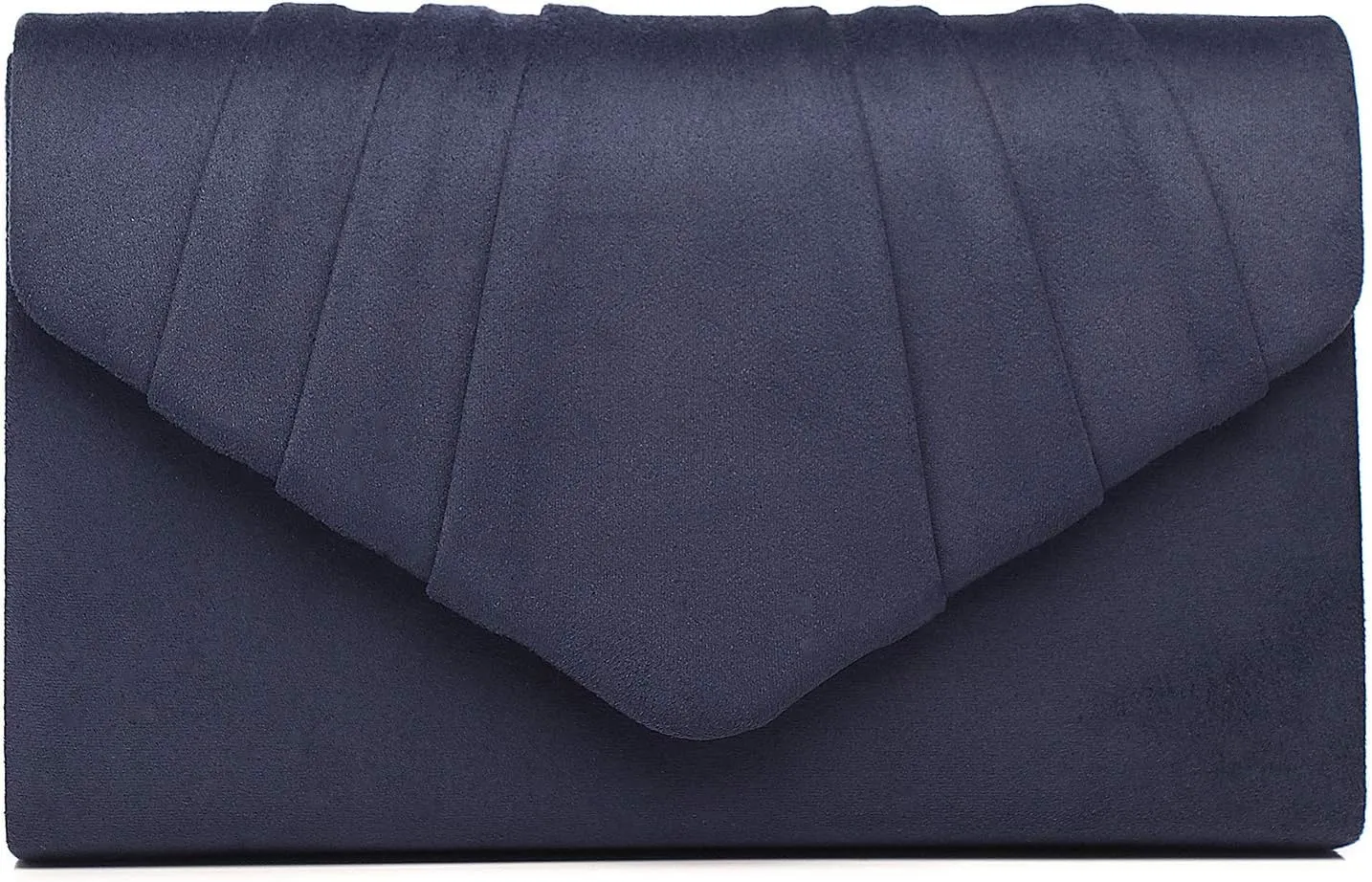 Labair Women's Evening Handbags Pleated Suede Evening Bag Velvet Clutch Bag Wedding Bridal Formal Purse.