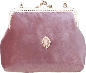 Ladies simple Shoulder Crossbody Soft Velvet Magnetic Closure Hand Bag