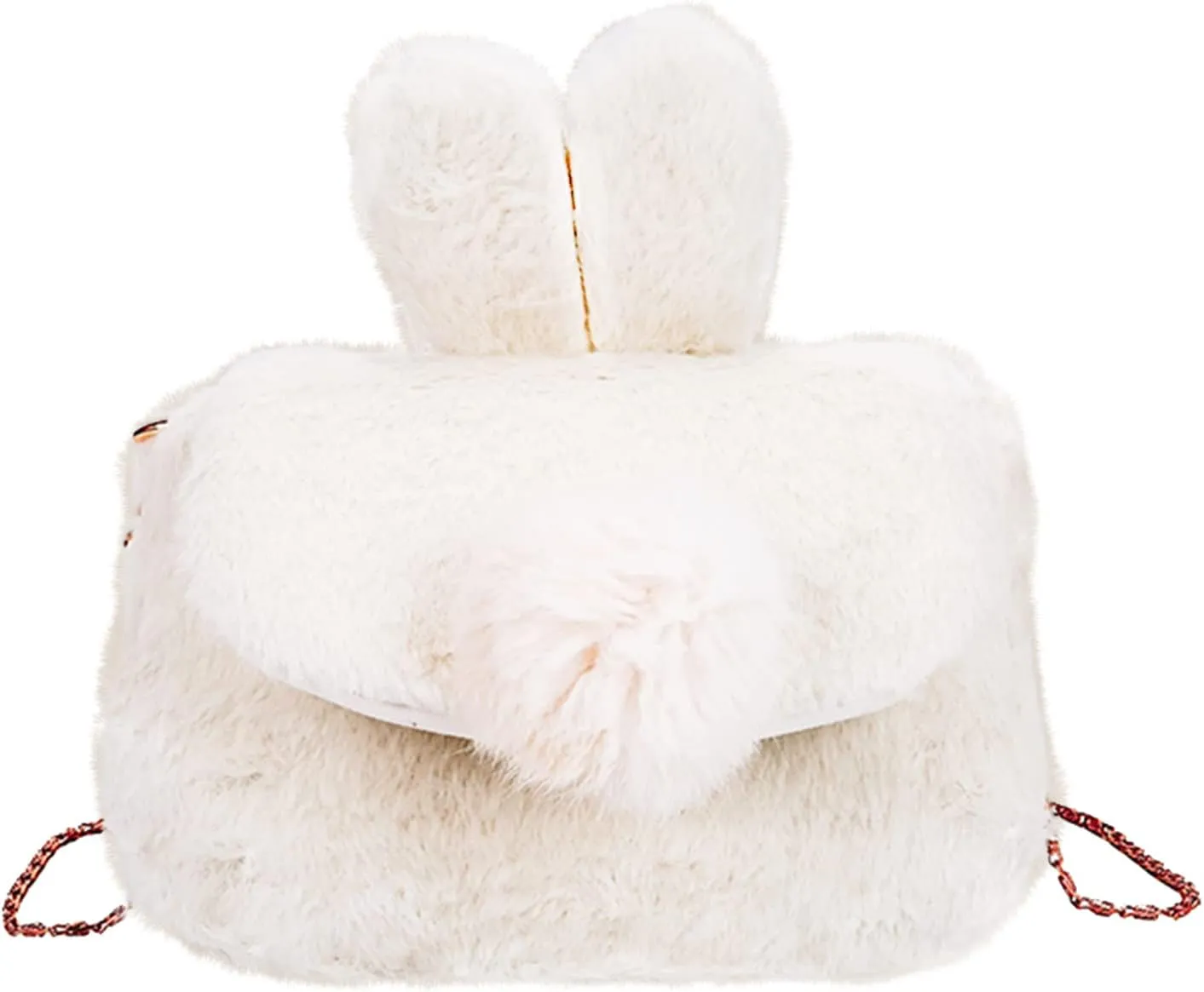 Lanpet Cute Plush Rabbit Crossbody Bag Chic Small Shoulder Purse CellPhone Wallet For Girls