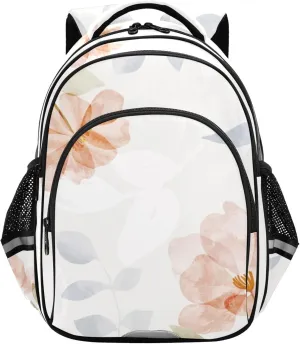 Large Casual Daypack for Men Women - Luxury Botanical Leaves Lightweight Travel Laptop Backpack Shoulder Bag Hiking Backpacks
