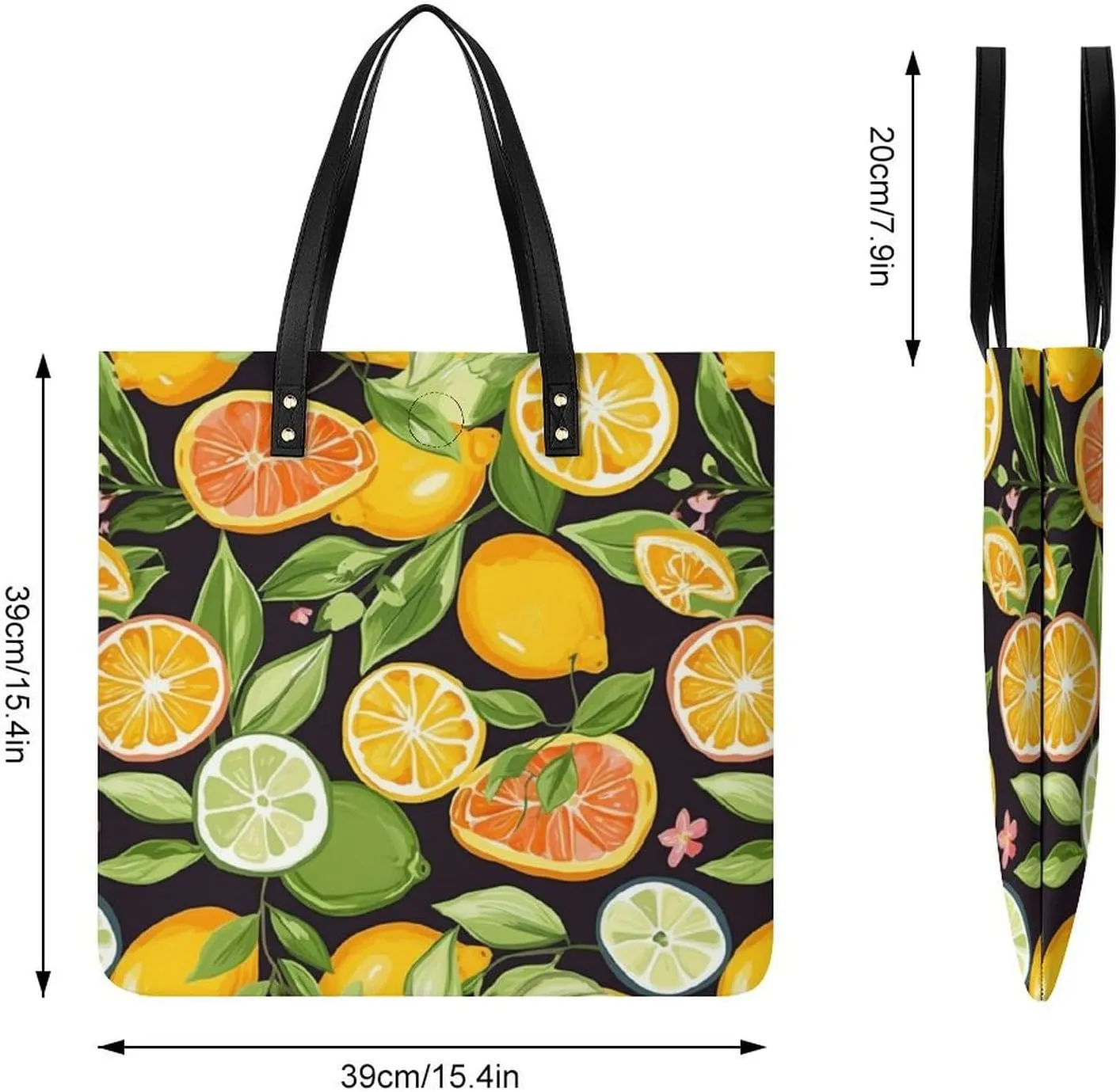 Leather Handbag for Women Tote Bag with Magnetic Buckle Japanese Spring Plum Floral Crossbody Bag Shoulder Bags