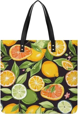 Leather Handbag for Women Tote Bag with Magnetic Buckle Japanese Spring Plum Floral Crossbody Bag Shoulder Bags