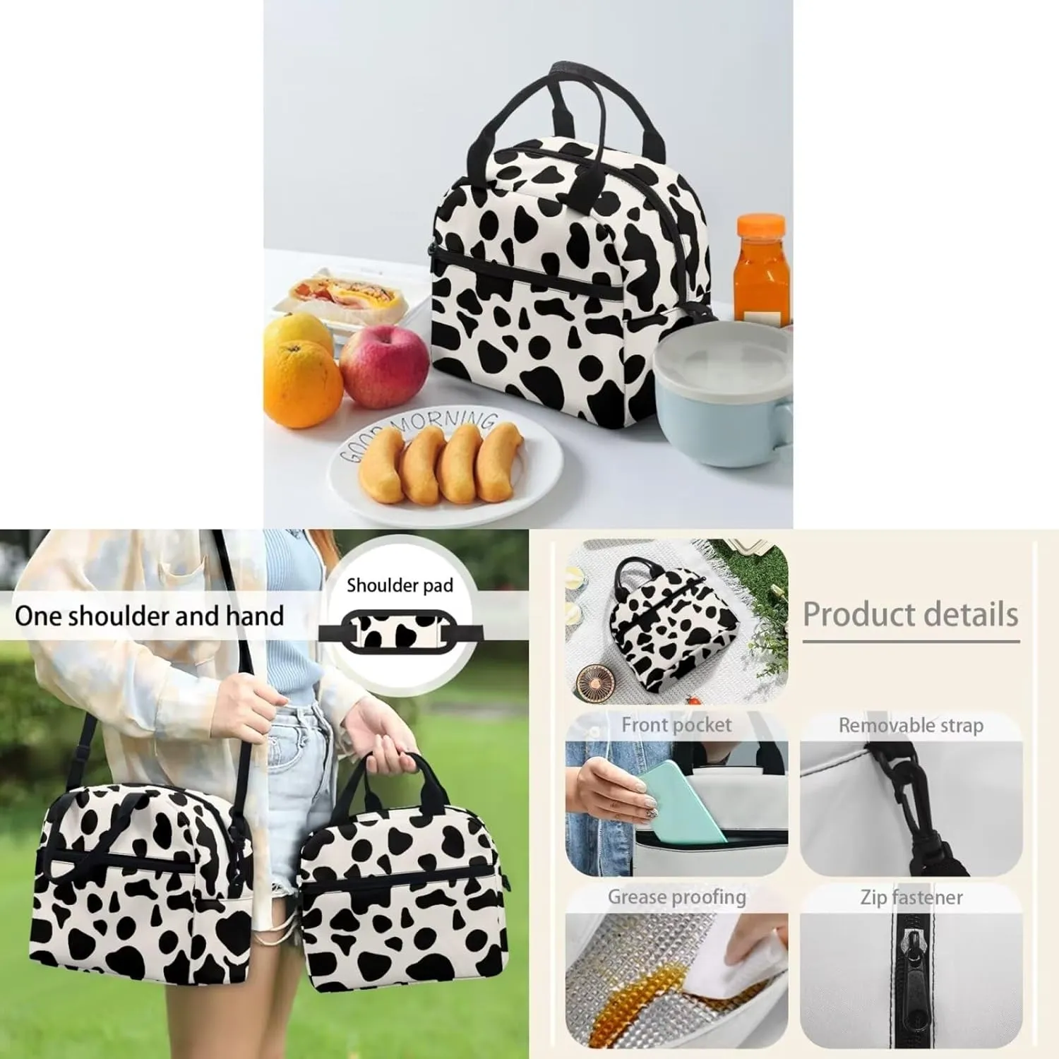 Leopard Print Middle School Backpacks for Girls with Lunchbox Casual Boys School Bag 12 to 14 Years Old Keep Warm Lunch Bag for Great Gifts for Friends