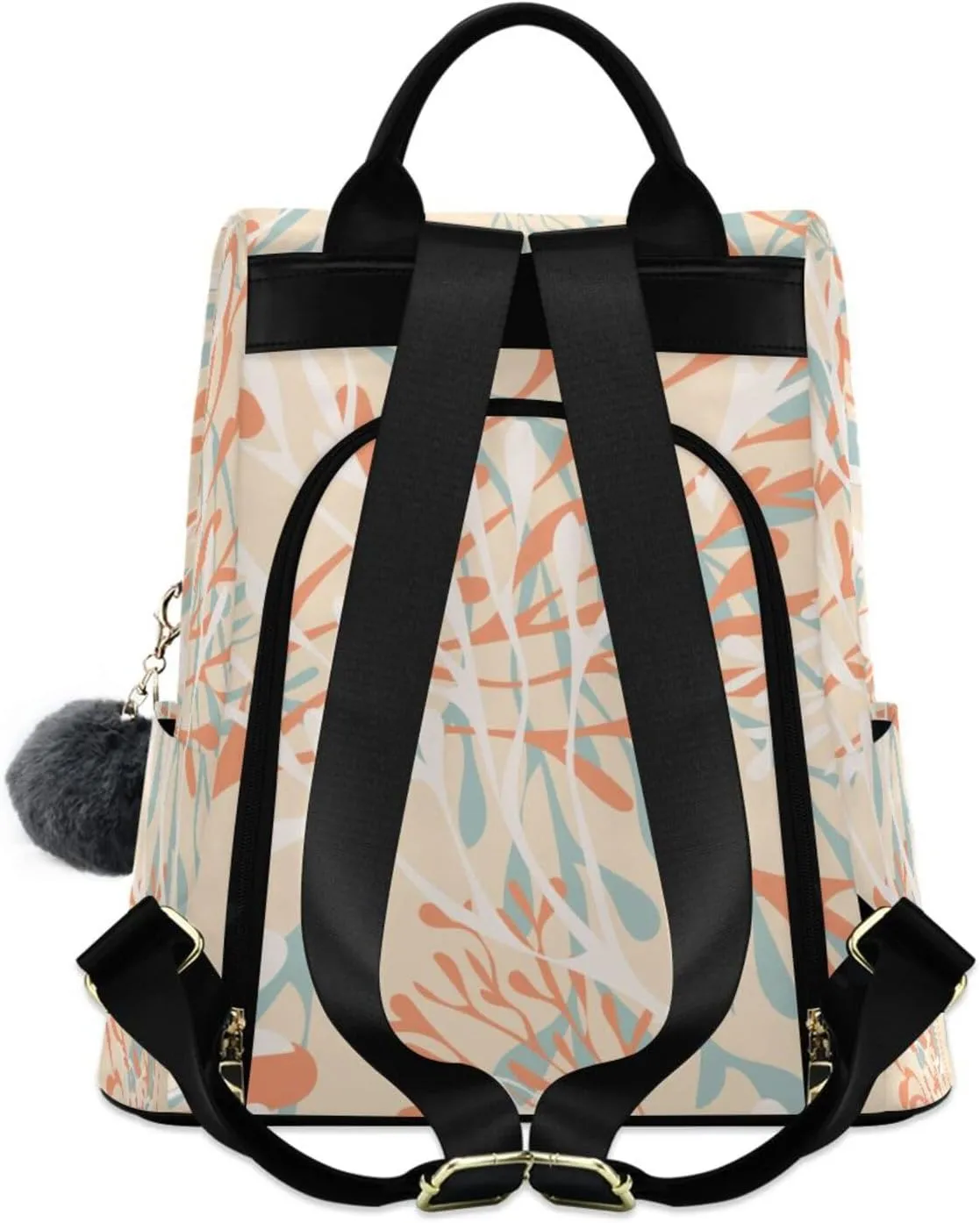 Lightweight Women Backpack Purse Shoulder Bag Casual Daypack Anti-theft Zipper With Pockets 13.4 X 5.9 X 15in Pattern 3