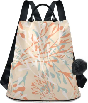 Lightweight Women Backpack Purse Shoulder Bag Casual Daypack Anti-theft Zipper With Pockets 13.4 X 5.9 X 15in Pattern 3