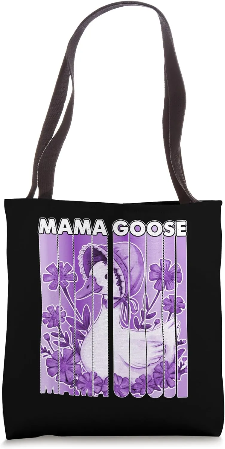 Mama Goose Purple Floral Delight Tote Bag