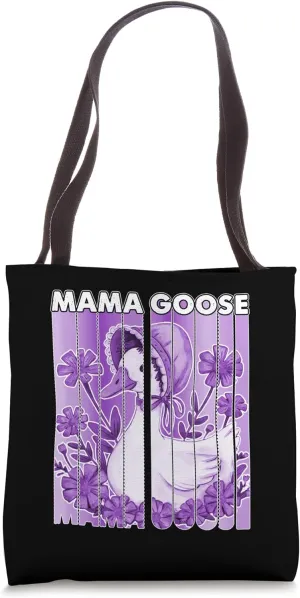 Mama Goose Purple Floral Delight Tote Bag