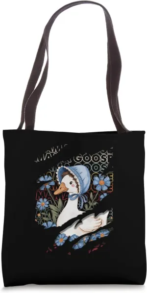 Mama Goose Vintage Floral Retro Style Tote Bag