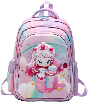 MATMO 3D Cute Print Kids School Backpack Book Bag for Primary School Boys Girls Student (Kids Backpack 9)