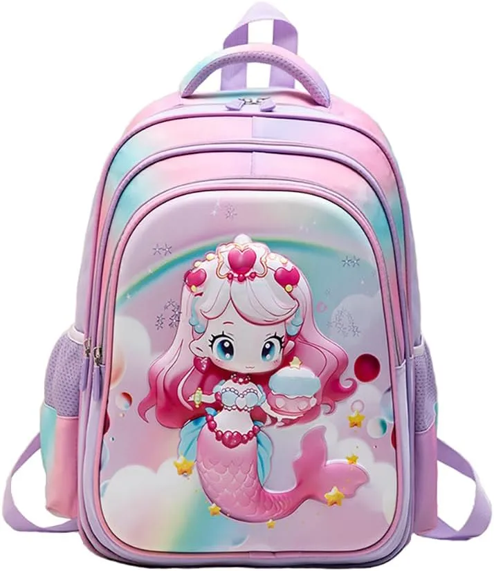MATMO 3D Cute Print Kids School Backpack Book Bag for Primary School Boys Girls Student (Kids Backpack 9)