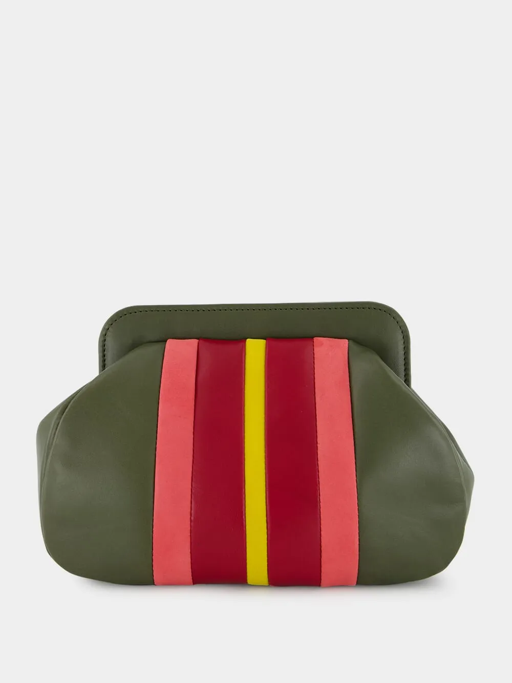Medine Duffel Bag Leather and Suede Clutch
