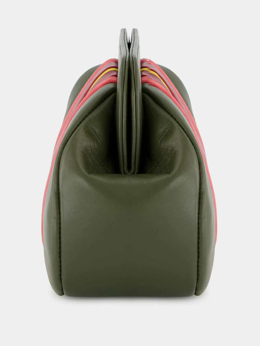 Medine Duffel Bag Leather and Suede Clutch