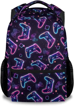 Mercuryelf Kid Backpack for School - Cool Gaming Bookbag for Boys - 17 Inch Gamer School Backpack for Primary Middle College