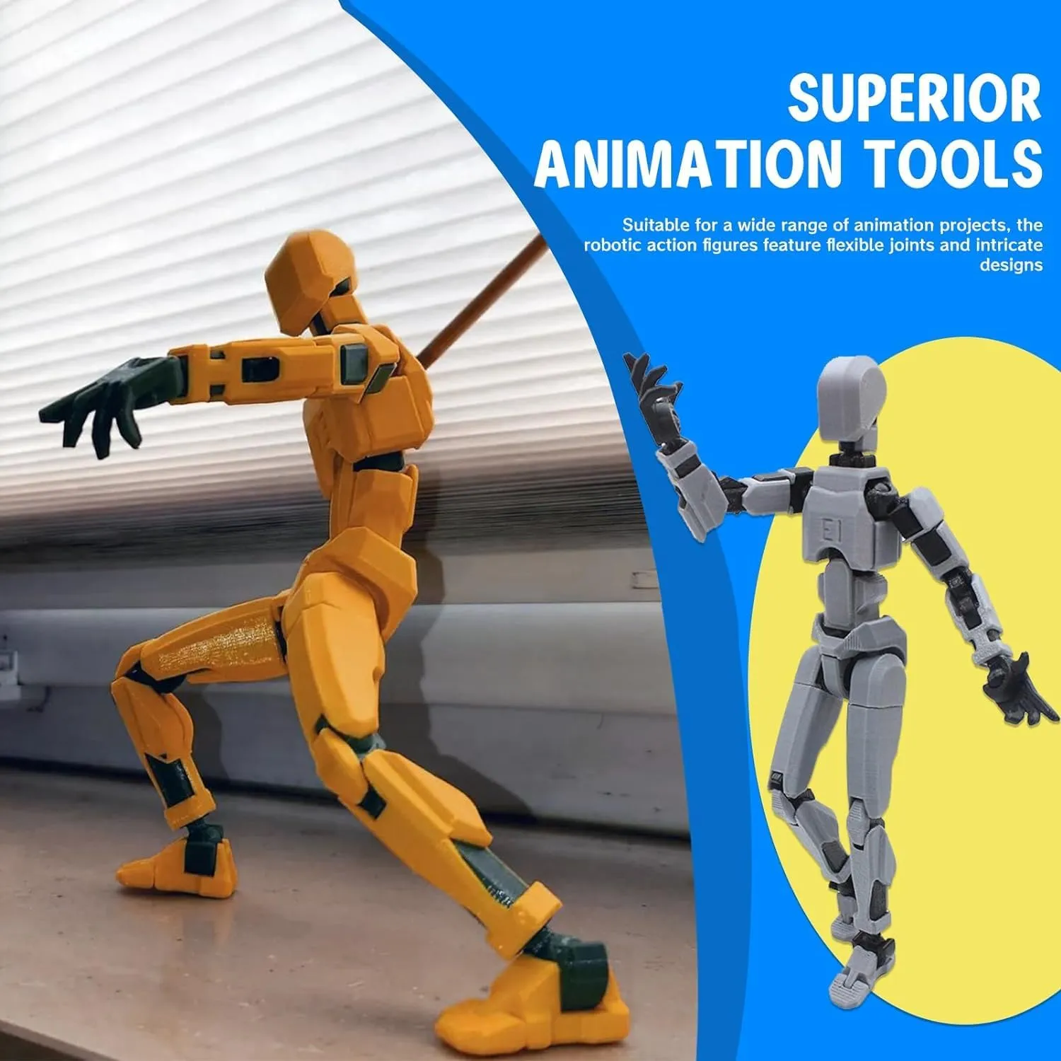MerryXD T13 Action Figure,Assembly Completed Dummy Nova Titan Lucky 13 Action Figure 3D Printed Multi-Jointed Movable Toy Grow in The Dark Green