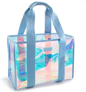 Milan Chiva Large Beach Tote Bag for Women Waterproof Sandproof Iridescent Clear Tote