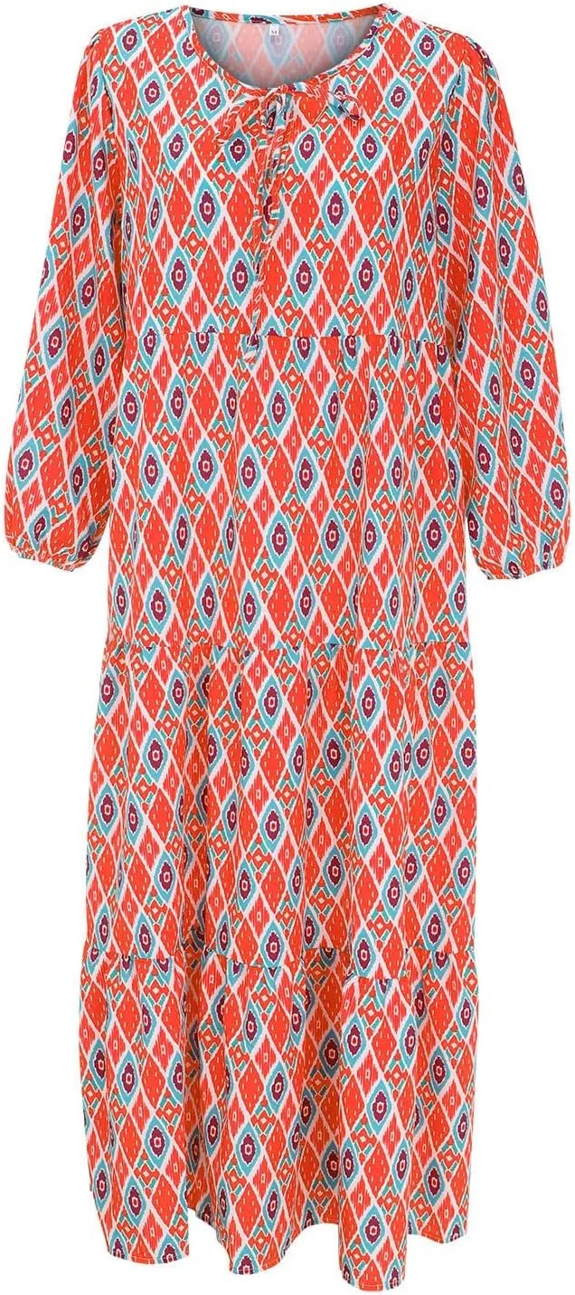 Milk Maid Dress for Women 2025 Floral Print Puff Sleeve Short Sleeve Maxi Dress with Elastic Waist Summer Casual Outfit
