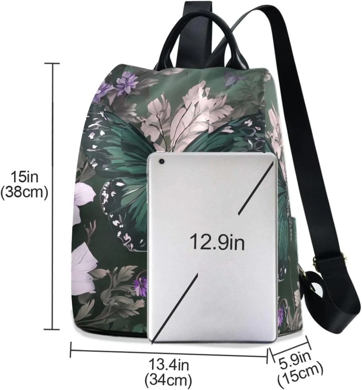 Mini Backpack Women Travel Handbag Shoulder Bag Anti Theft Backpack for women for Outing Shopping Traveling Going Out Butterfly Pattern 6