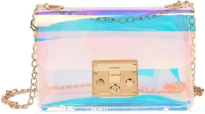 Mini Hologram Clear Cross Body Purse Shoulder Bag Handbag for Women