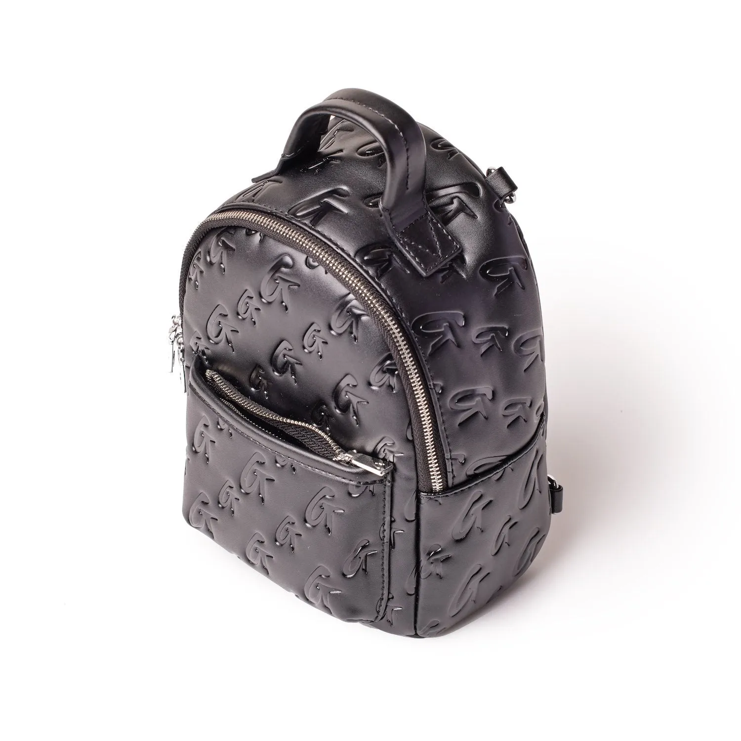 MINI MONOGRAM BACKPACK - BLACK