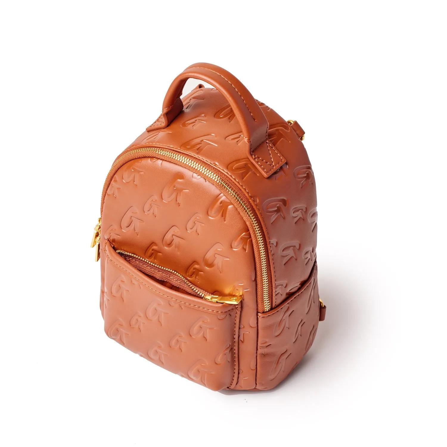 MINI MONOGRAM BACKPACK - BROWN