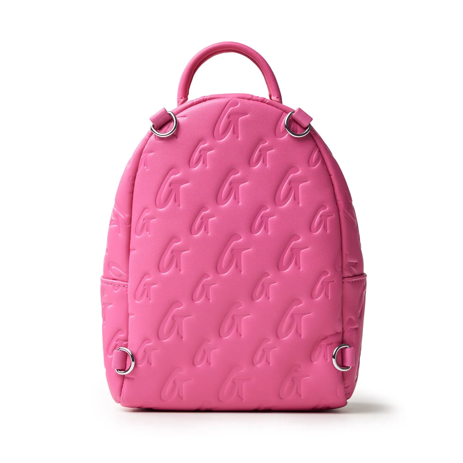 MINI MONOGRAM BACKPACK - HOT PINK