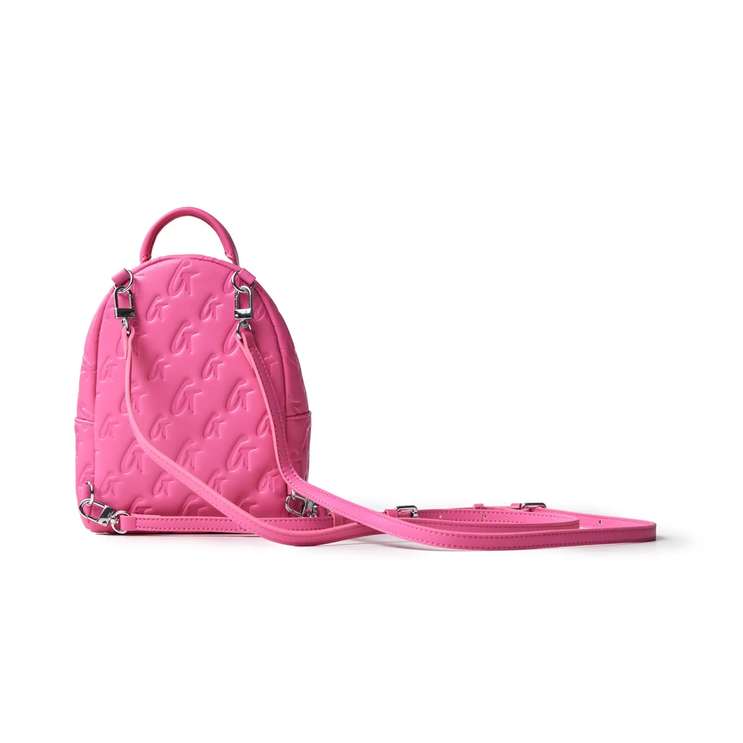 MINI MONOGRAM BACKPACK - HOT PINK