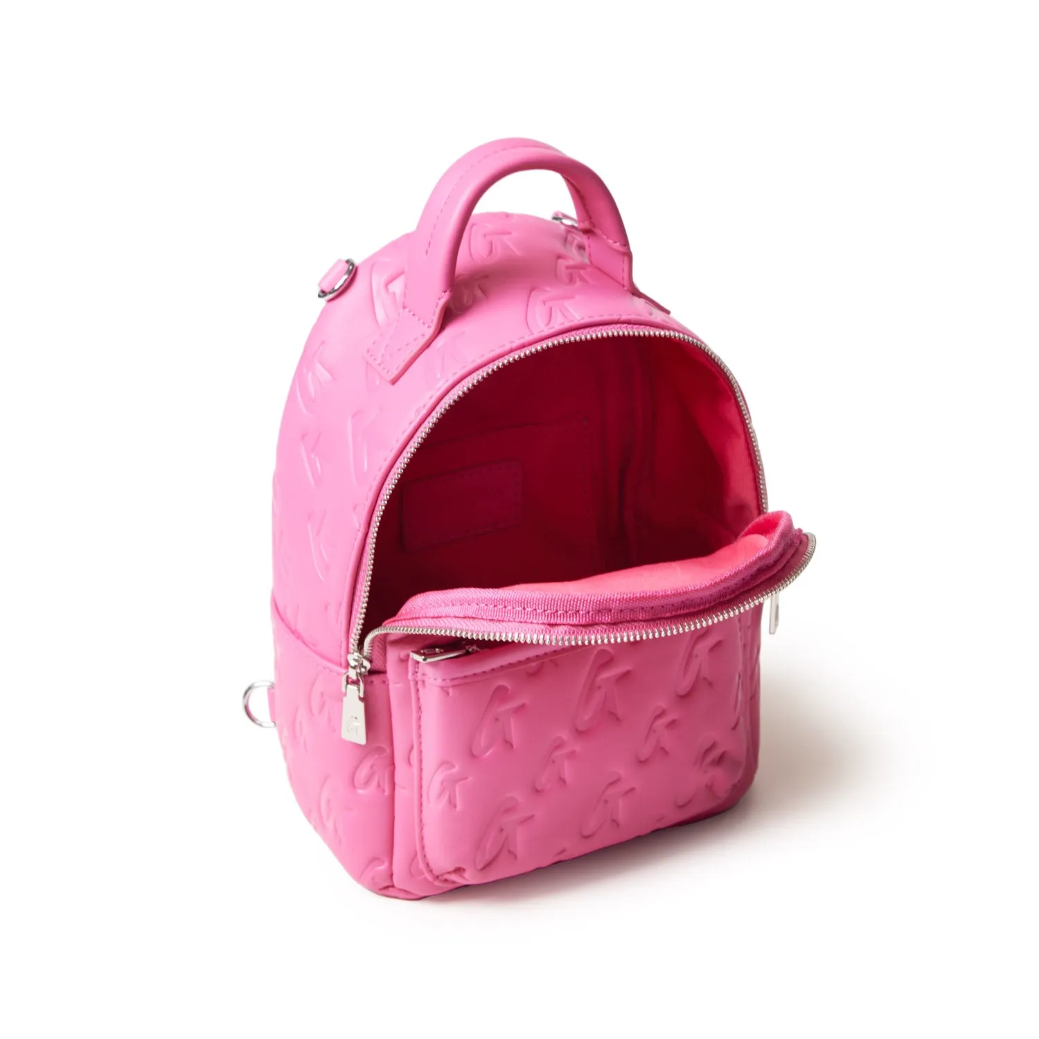 MINI MONOGRAM BACKPACK - HOT PINK
