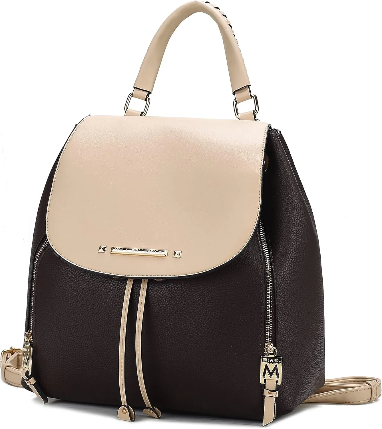 MKF Collection Backpack for Women Vegan Leather Bookbag Top Handle Bag Lady Fashion Pocketbook Travel bag by Mia k