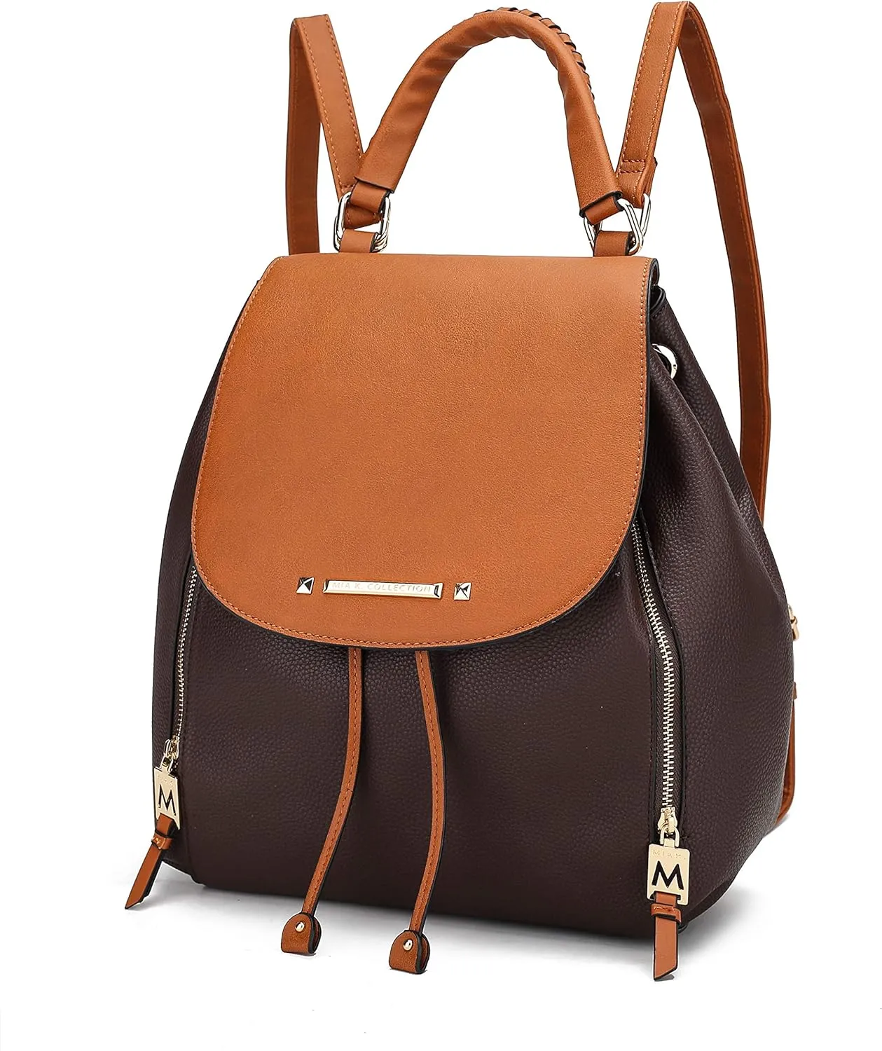 MKF Collection Backpack for Women Vegan Leather Bookbag Top Handle Bag Lady Fashion Pocketbook Travel bag by Mia k