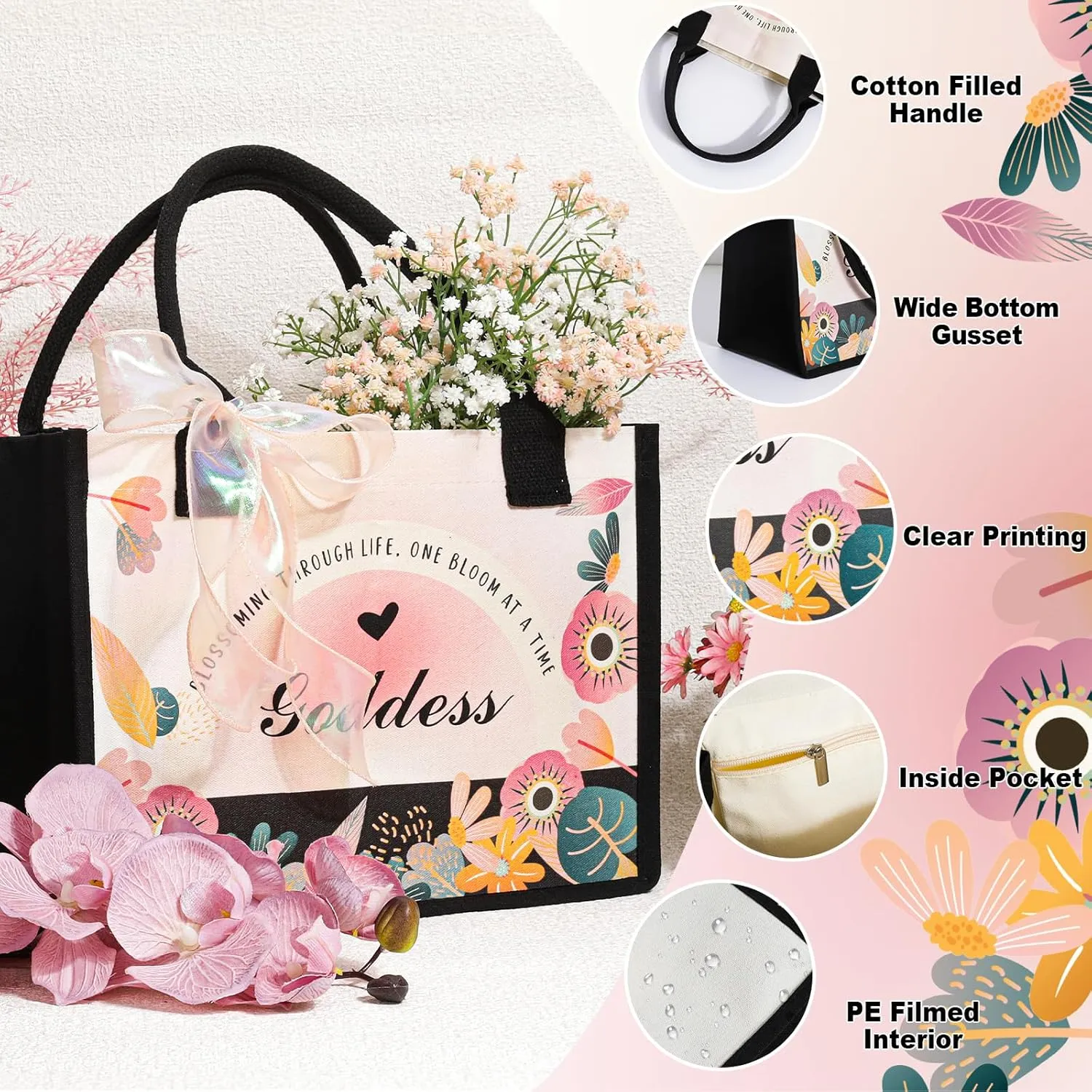 Mother's Day Gift for Women – Spa Self Care Gift Basket with Tumbler, Tote Bag,Socks – Birthday Relaxing Gifts for Mom, Wife, Girlfriend, Sister, Best Friend