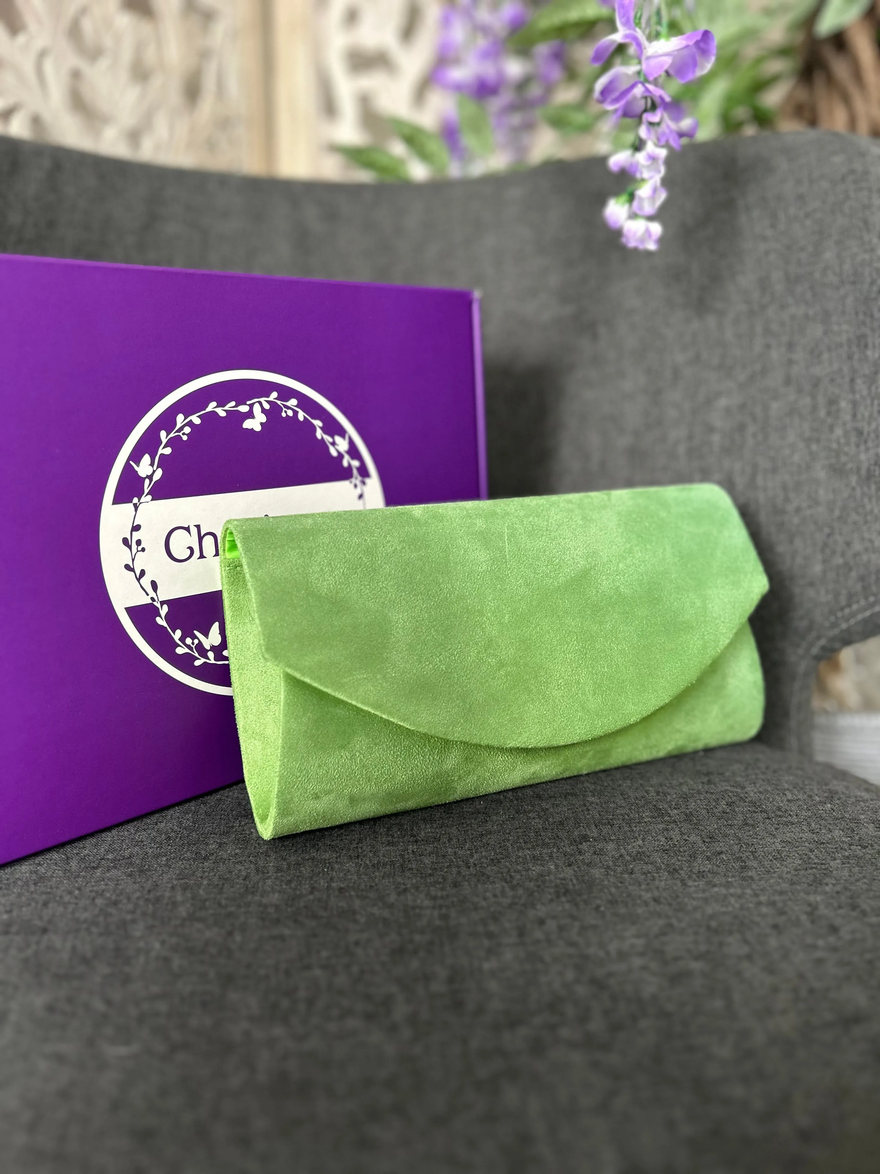 Muireann Velvet Clutch Bag