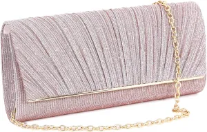 Naimo Flap Dazzling Small Clutch Bag Evening Bag With Detachable Chain