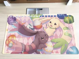 New DTCG Duel Playmat Digimon Board Terriermon Trading Card Game Mat Desk Pad   Free Bag (ZD002-499-SM)