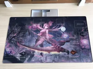 New Playmat Red Blossoms from Underroot TCG CCG Trading Card Game Mat   Free Bag (ZD014-775-A)