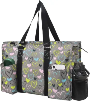 NGIL Zip-Top Tote Bag with Exterior Pockets for Working Women, Teachers, Nurses, and Moms, Design in USA