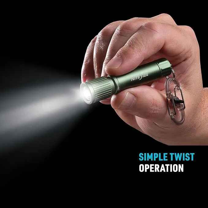 Nite Ize Radiant 100 Keychain Flashlight - Waterproof Mini Keychain Flashlight with Bright 100 Lumen Light - Waterproof Flashlight for Backpacks and Keys - Keychain Flashlight - Olive