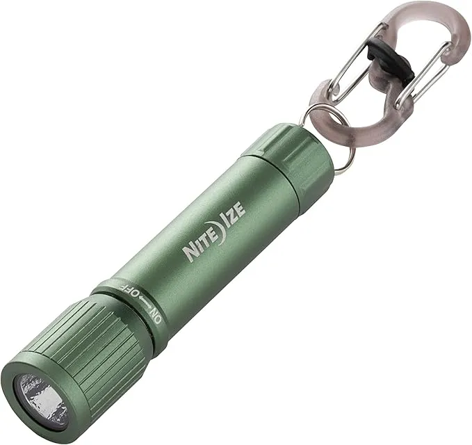 Nite Ize Radiant 100 Keychain Flashlight - Waterproof Mini Keychain Flashlight with Bright 100 Lumen Light - Waterproof Flashlight for Backpacks and Keys - Keychain Flashlight - Olive