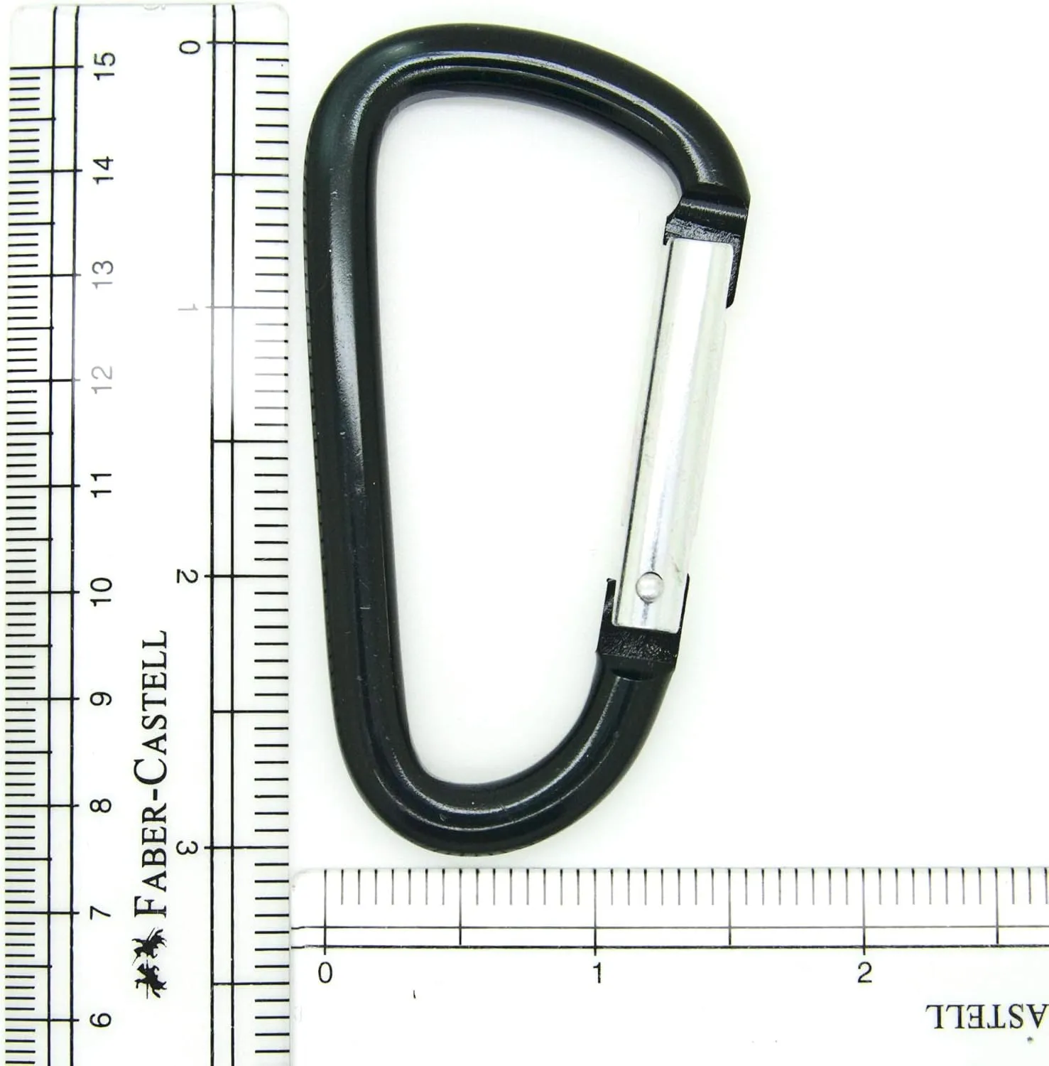 ONDEPOT 3" Aluminum Carabiner D Shape Buckle Pack, Keychain Clip, Spring Snap Key Chain Clip Hook Buckle