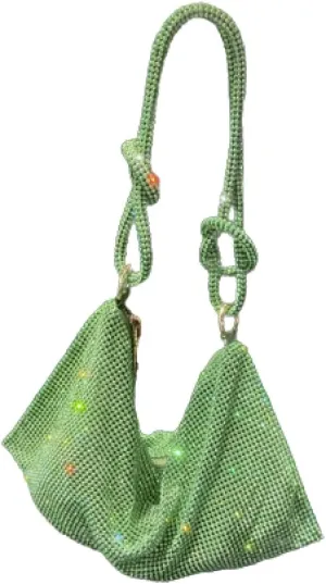 Onlymaker Women's Rhinestone Shoulder Hobo Bag Glitter Crystal Clutch Purse Handbag Party Wedding
