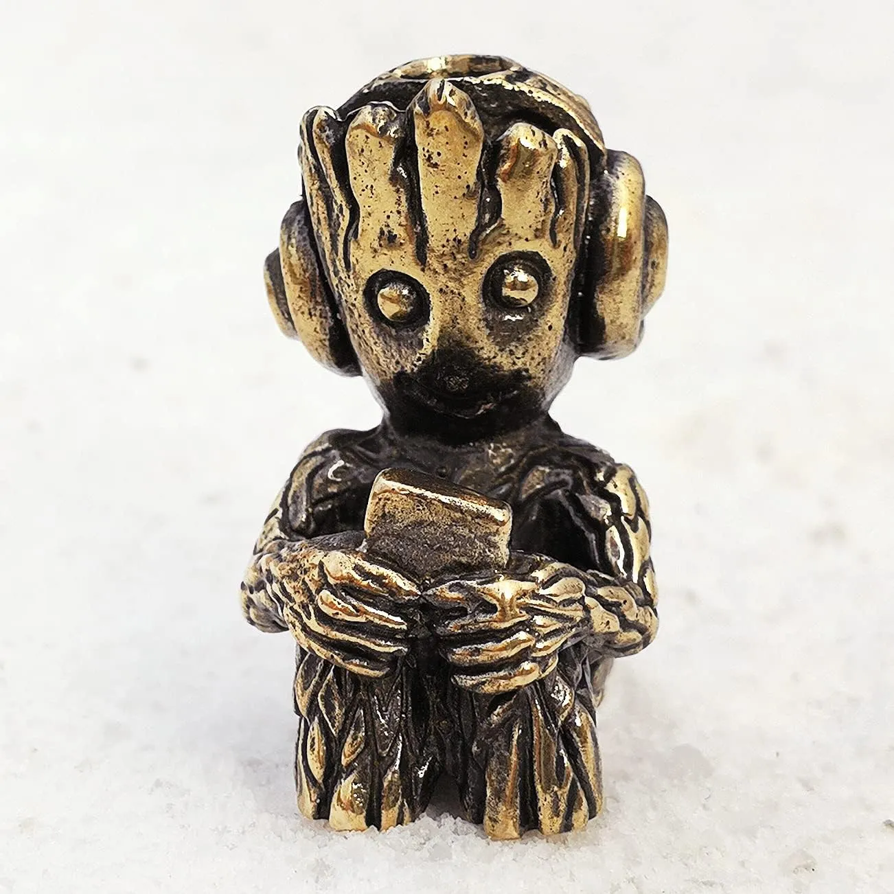 СooB EDC Paracord Bead, Knife Lanyard Bead, Pendant Groot. Metal Hand-Casted Paracord Beads Pendants for Paracord Knives Lanyards 1Pcs/Lot