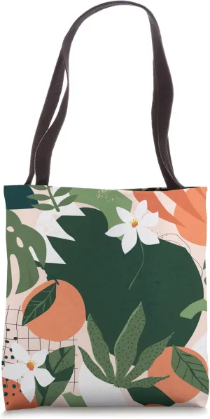 Orange Floral Blossoms Citrus Fruit Sun Orchard Flowers Love Tote Bag