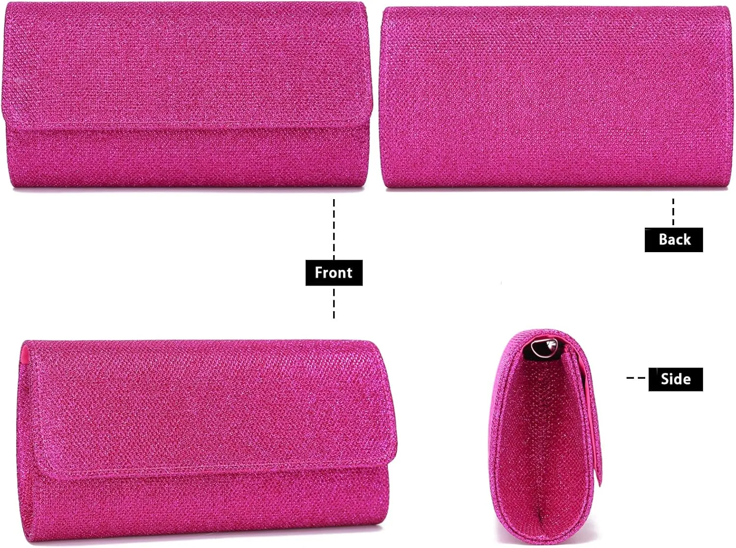 Outrip Women's Evening Bag Clutch Purse Glitter Party Wedding Handbag with Chain