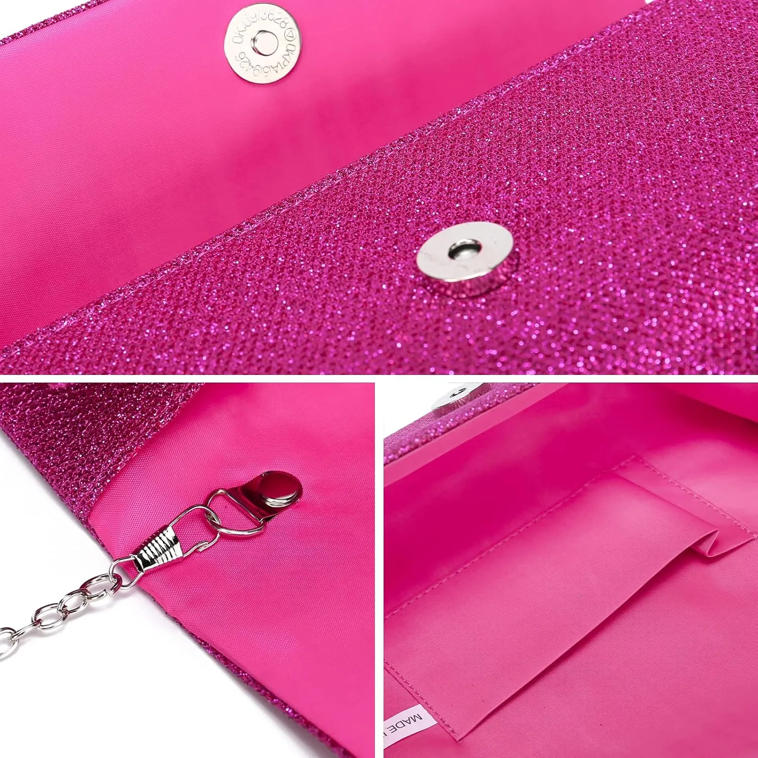 Outrip Women's Evening Bag Clutch Purse Glitter Party Wedding Handbag with Chain