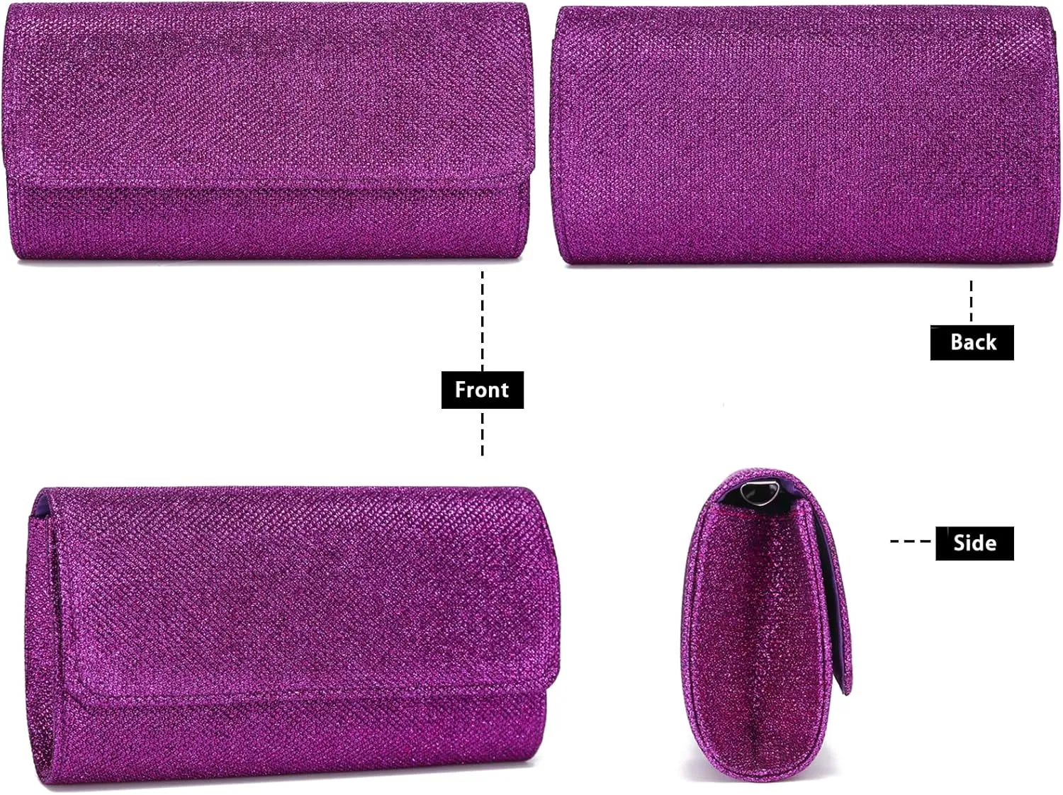 Outrip Women's Evening Bag Clutch Purse Glitter Party Wedding Handbag with Chain